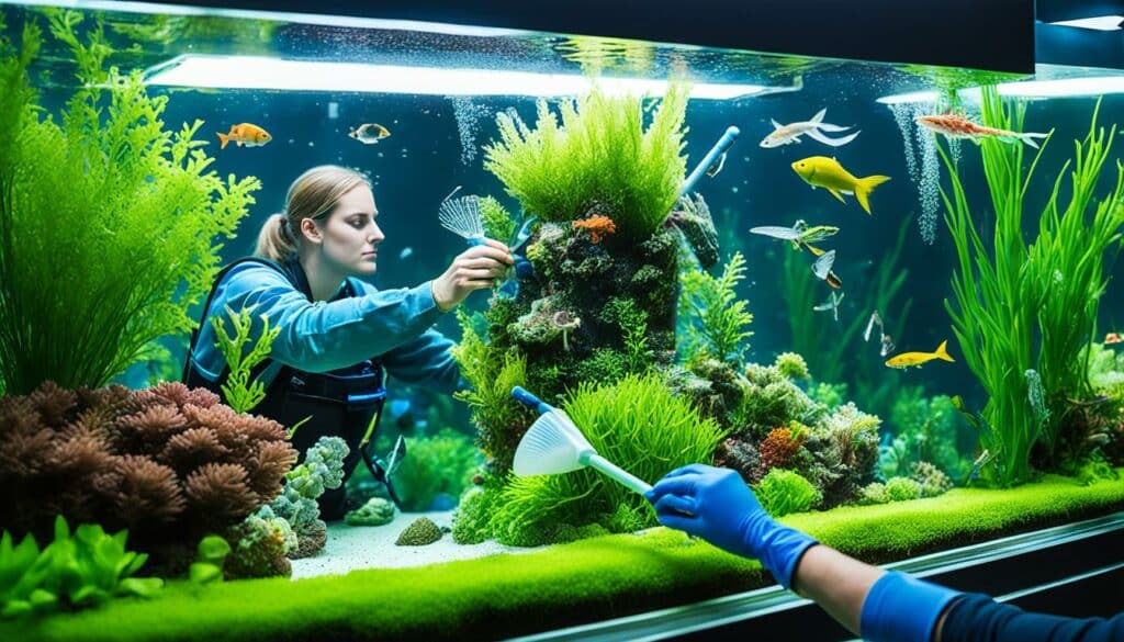 Aquarium Pflege