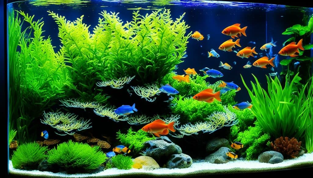 wie viele fische im aquarium?